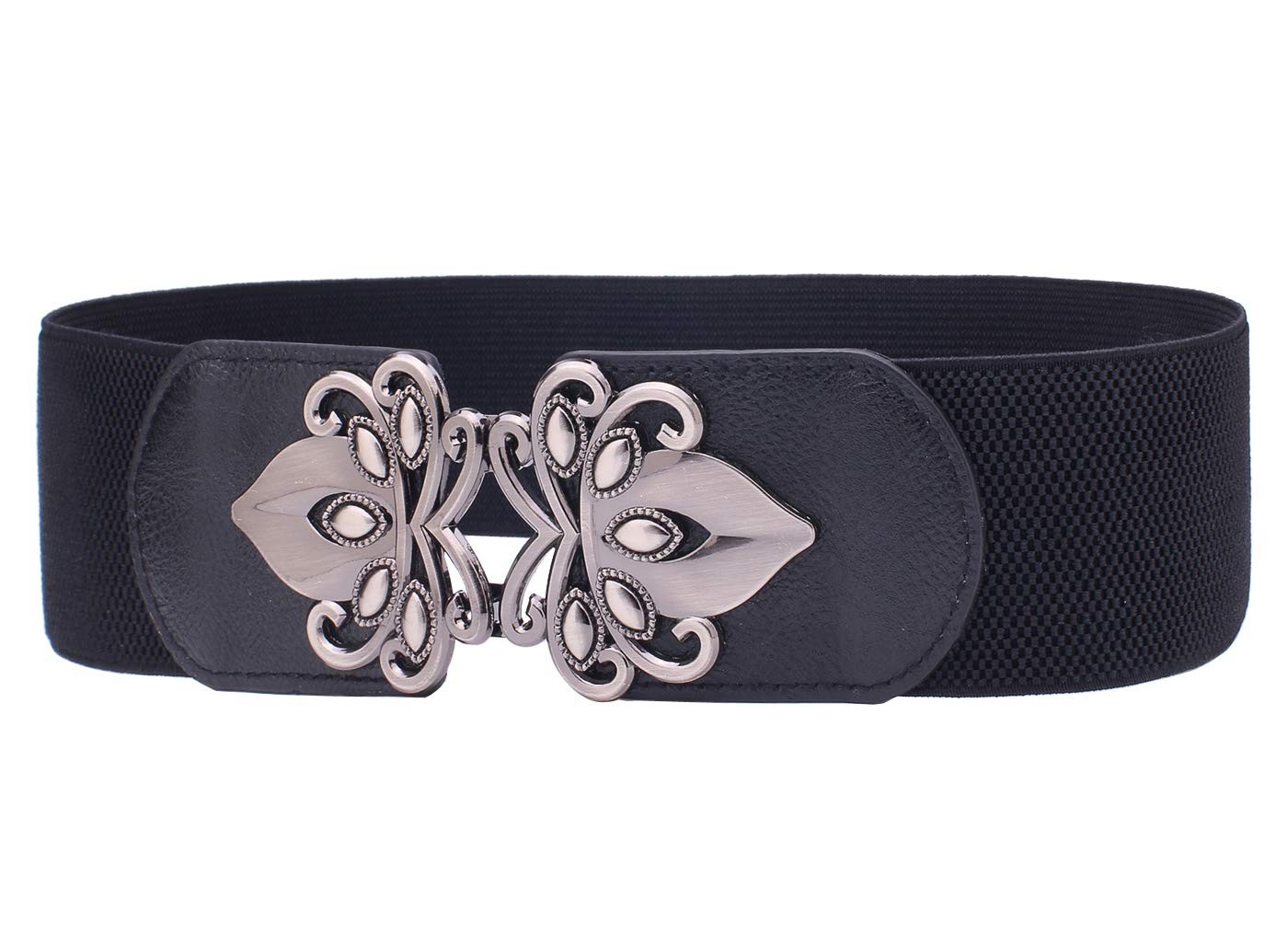 Womens Wide Elastic Stretch Waist Belt Retro Cinch Belt