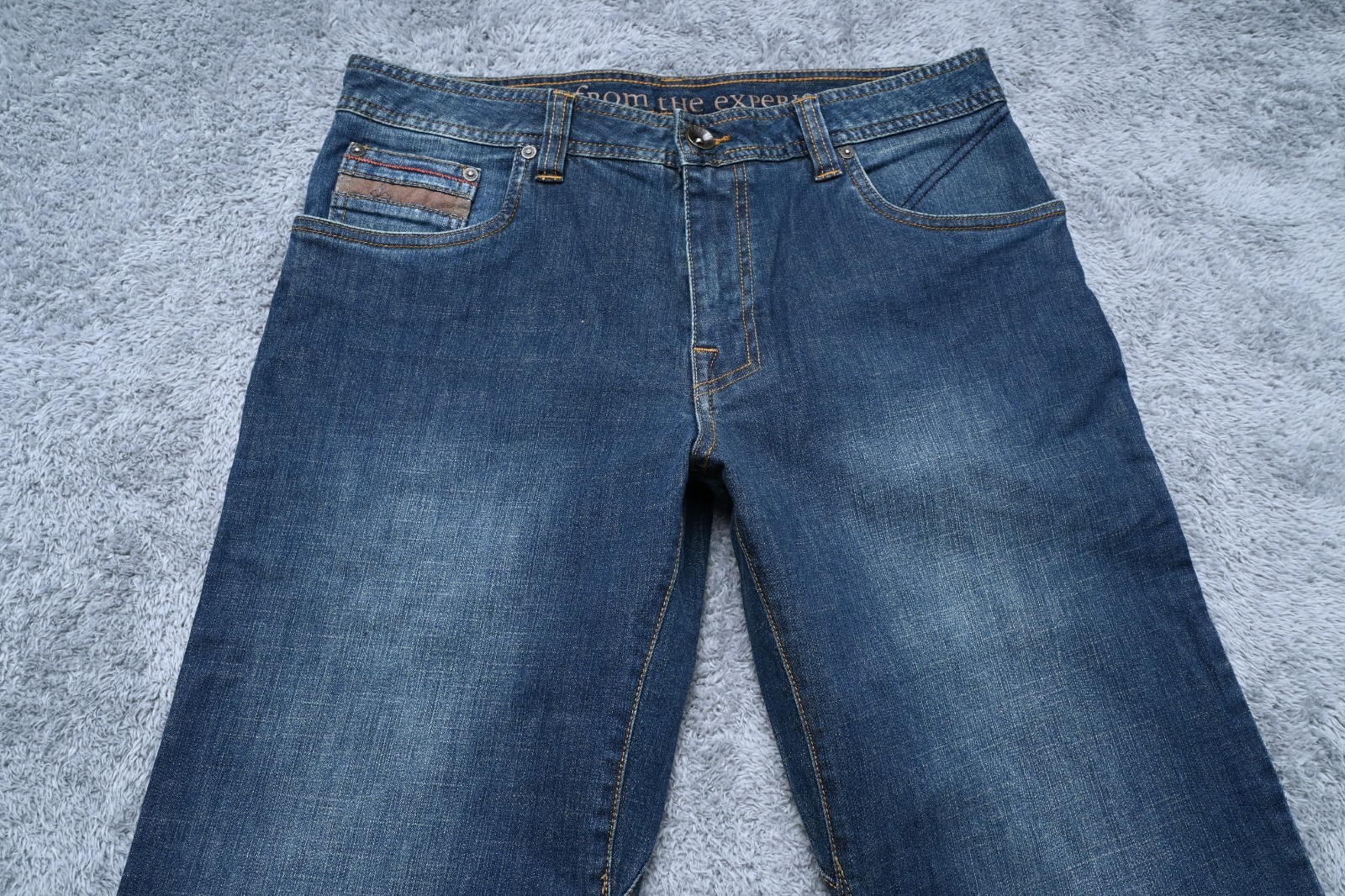Prana Breathe 32WX32L Straight Denim Jeans 98% Cotton 2% Elastane Wash w/ Colors