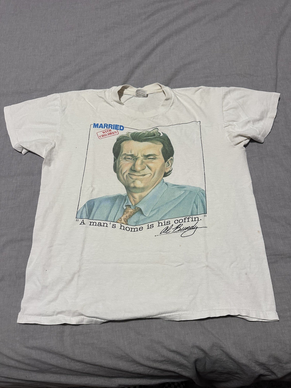 Vintage Married with Children Al Bundy T Shirt sz L TV Show Promo 80 USA
