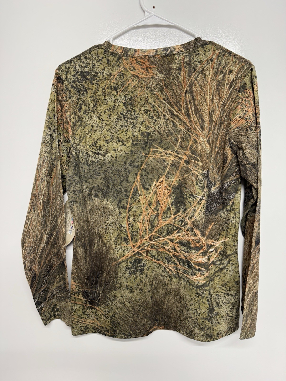 Mossy Oak Women’s Brush Camo Long Sleeve Shirt (Pink Logo) Size Medium NWT NEW