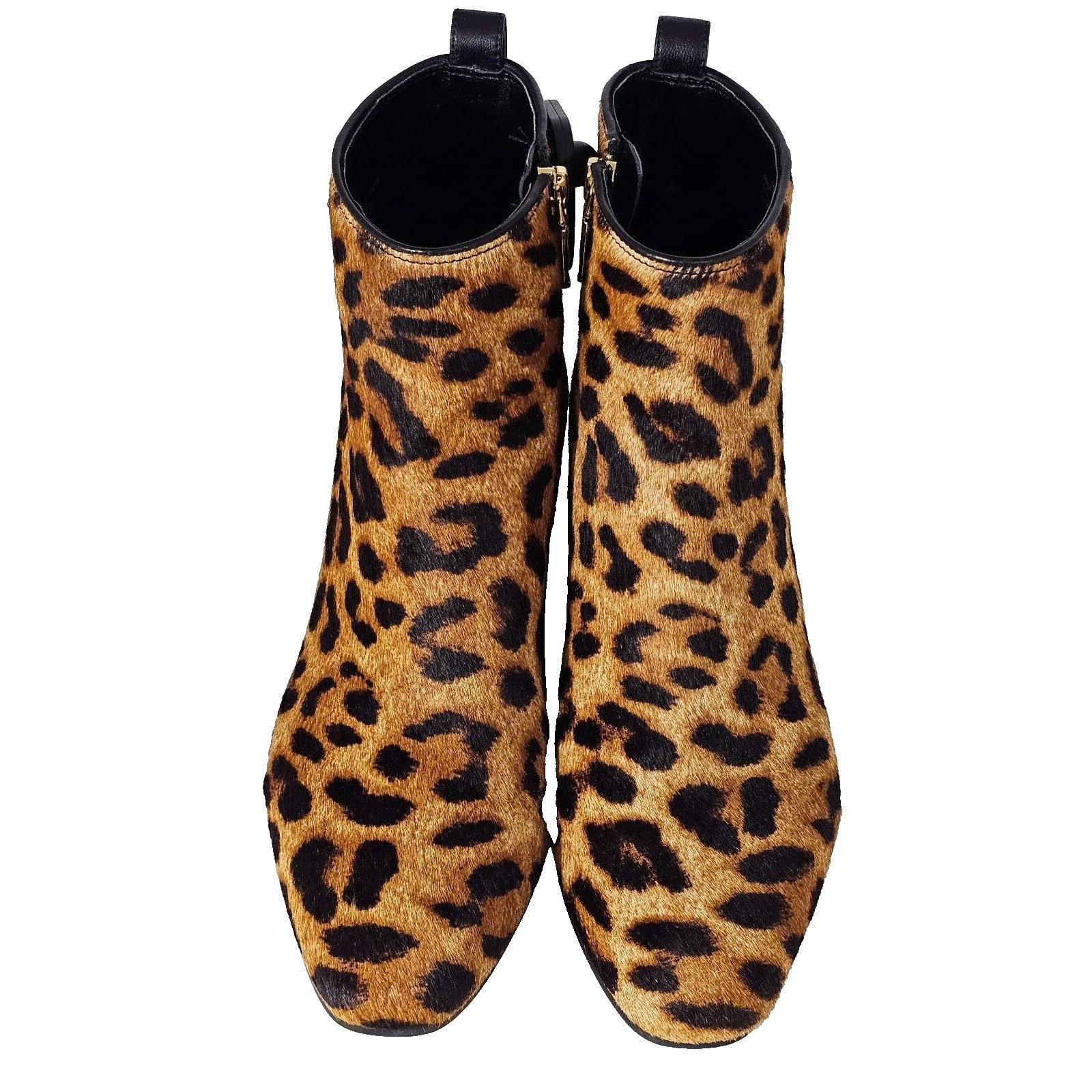 Talbots Classic Leopard Dakota Booties Ankle Boots Genuine Leather Size 7M