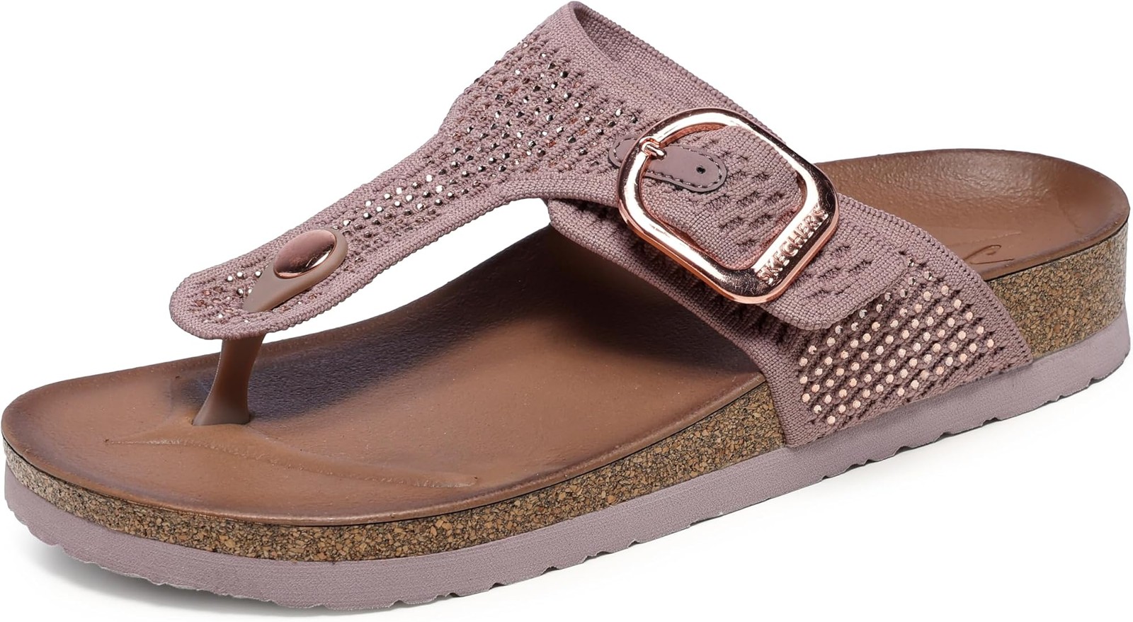 Skechers Women’s Arch Fit Granola – Enchanted Sparkle – MAUVE – 11.0