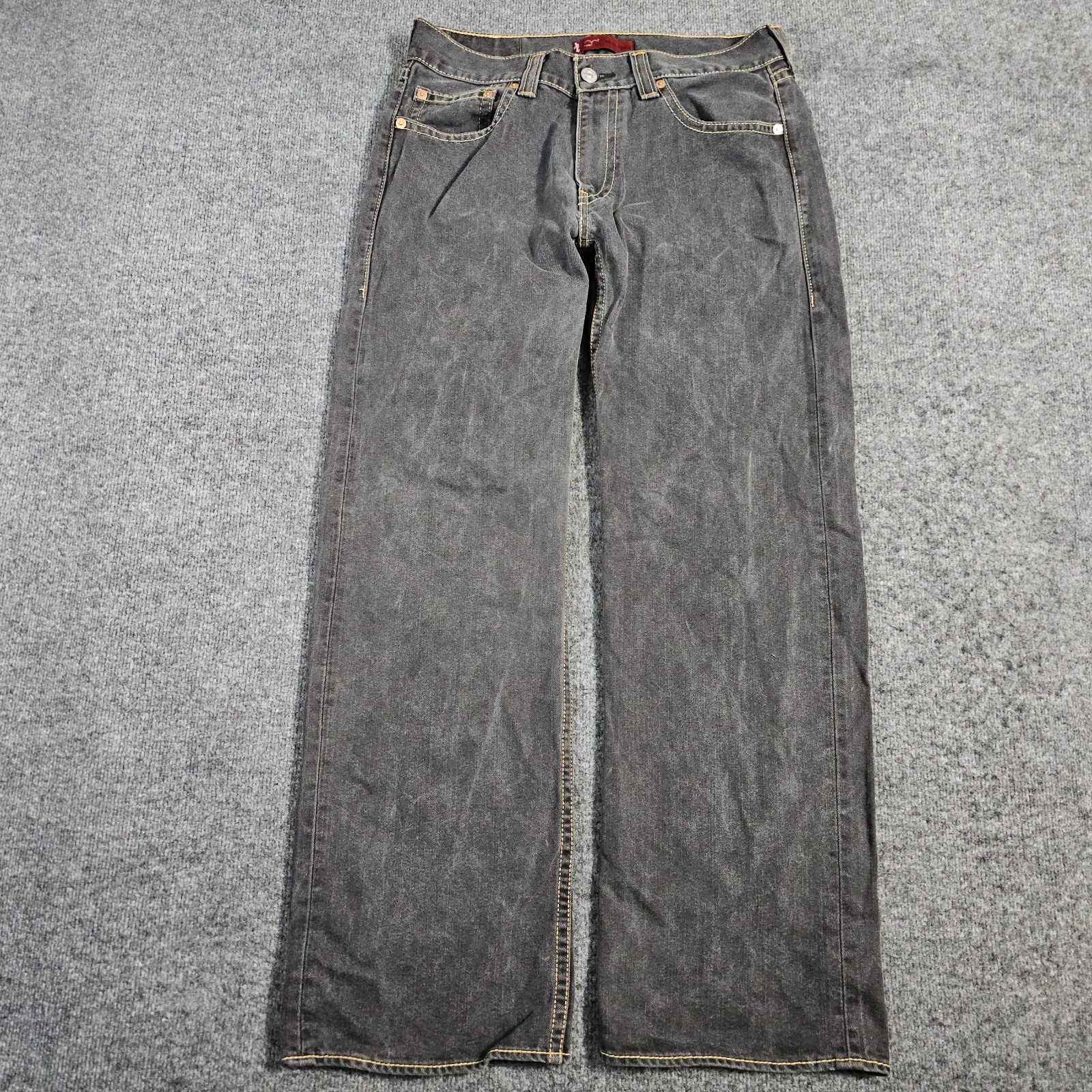 VTG Levis Type 1 Real Loose Jeans Mens 34×34 Gray Y2K Vintage Baggy Skater Wide