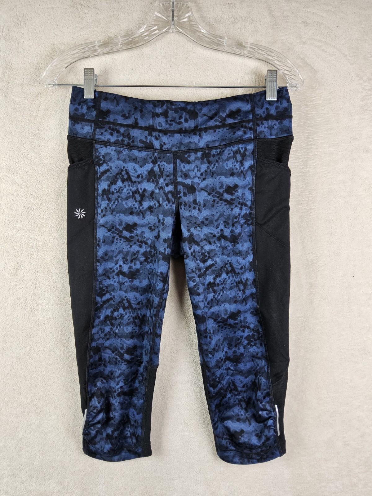 Athleta Women’s Side Ruched Pocket Athletic Cropped Leggings Size S