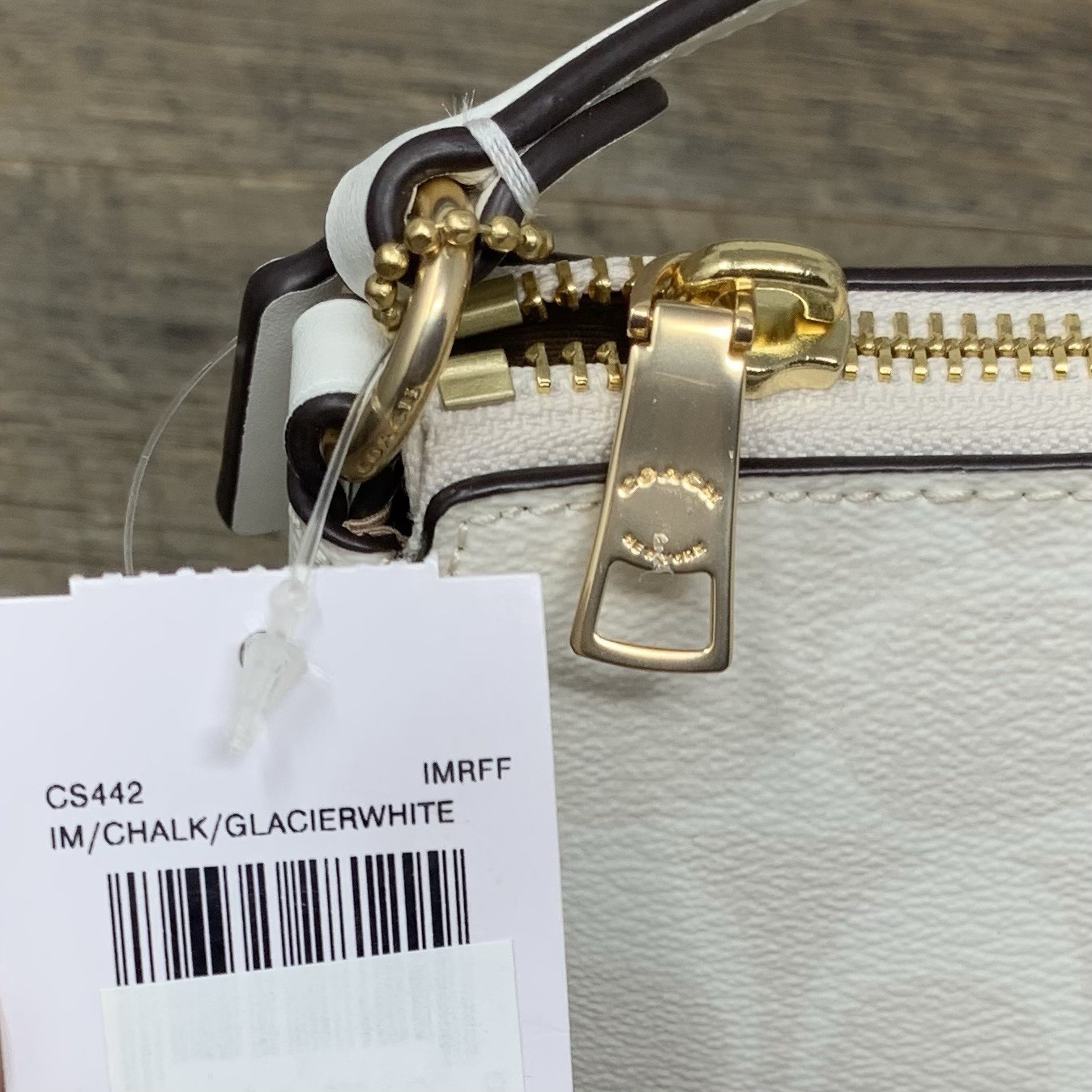 Coach Nolita 19 in Signature Canvas CS442 | Glacier White Gold — New