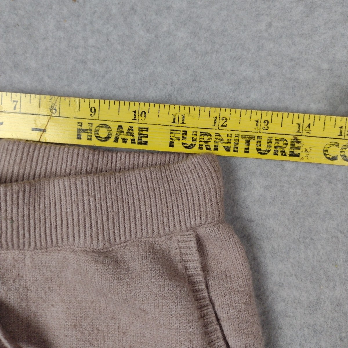 Unbranded Woman’s Size M Beige Flared Knit Pants Viscose Polyamide Polyester