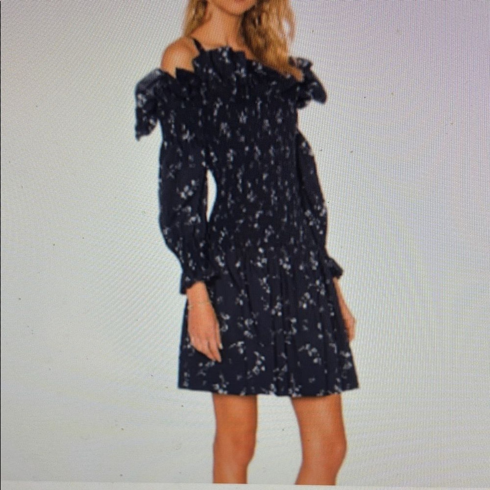 Rebecca Taylor Off-The Shoulder Francine Dress Size 4