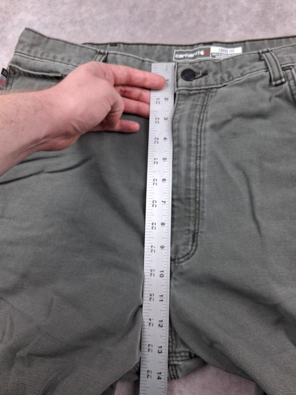 Carhartt FR Flame Resistant Pants Mens 37×33 Fit Green FRB159 MOS Loose CAT 2