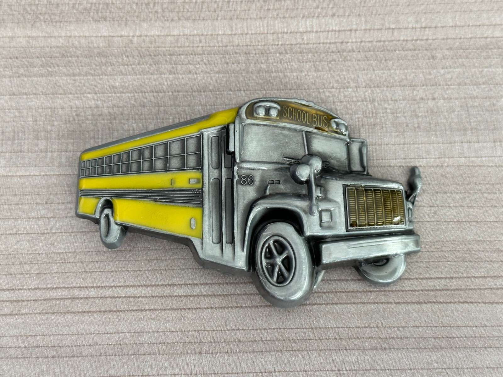 Yellow School Bus Belt Buckle 4″ x 2.25″