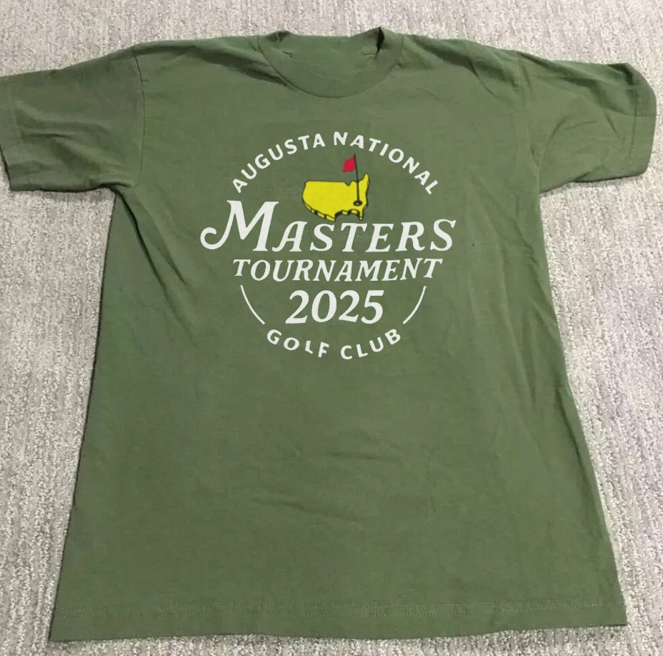 2025 Masters Augusta National Golf Champions military green color shirt KV40777