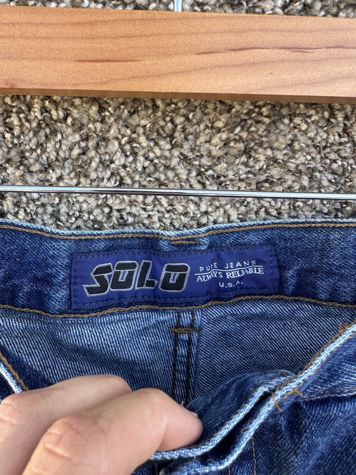 Vintage SOLO Super Wide Leg Baggy Skater Jeans 36×30