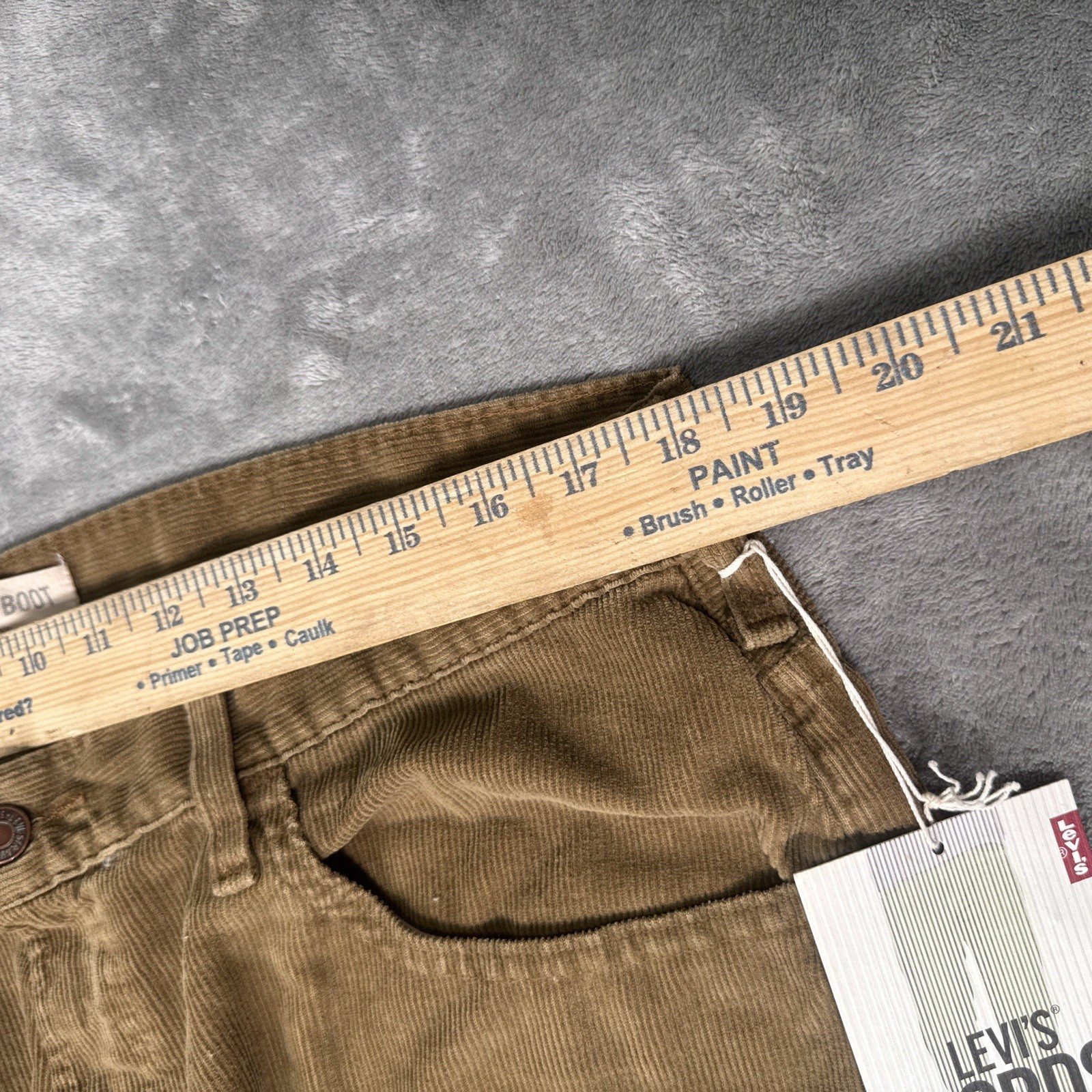 Levis 567 Mens 36×30 Pants Jeans Brown Corduroy Baggy Low Loose Boot Y2K VTG NWT