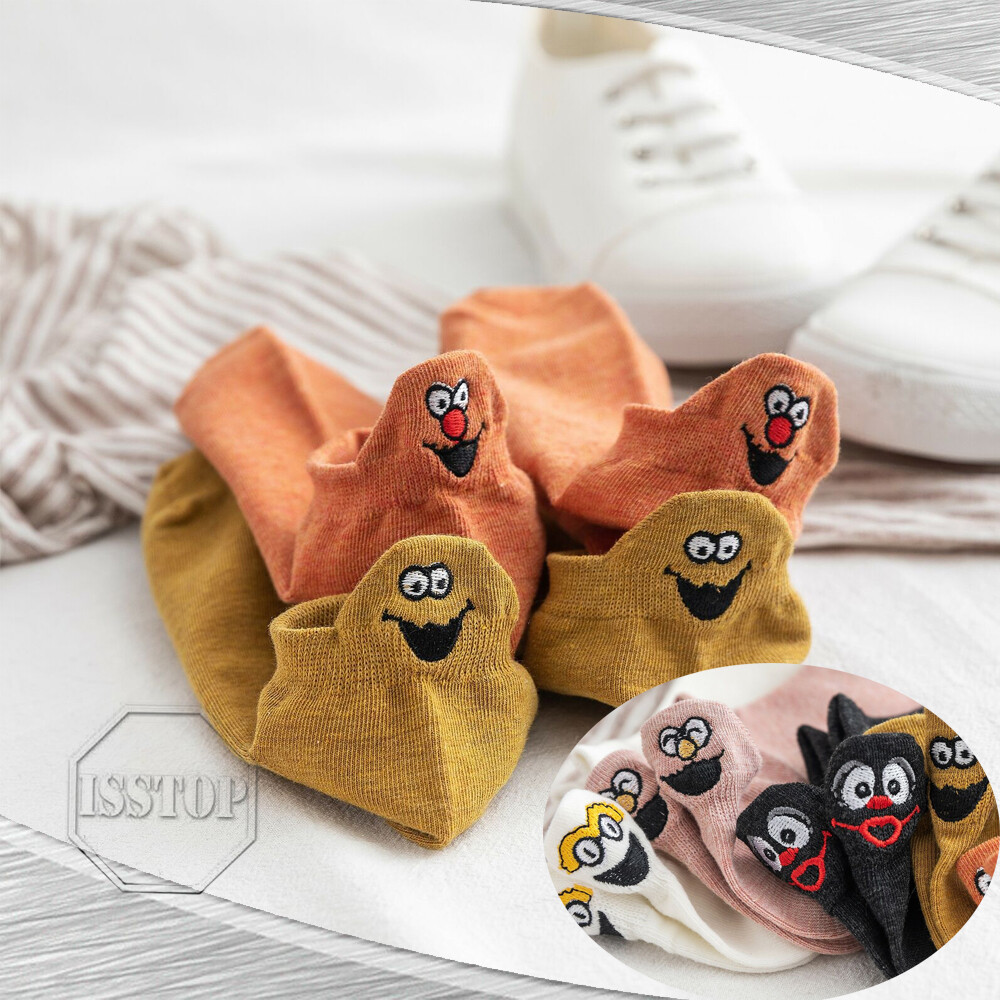 Cartoon Socks Short Spring And Summer Fashion Cute Smile Comfortable Funny Socks