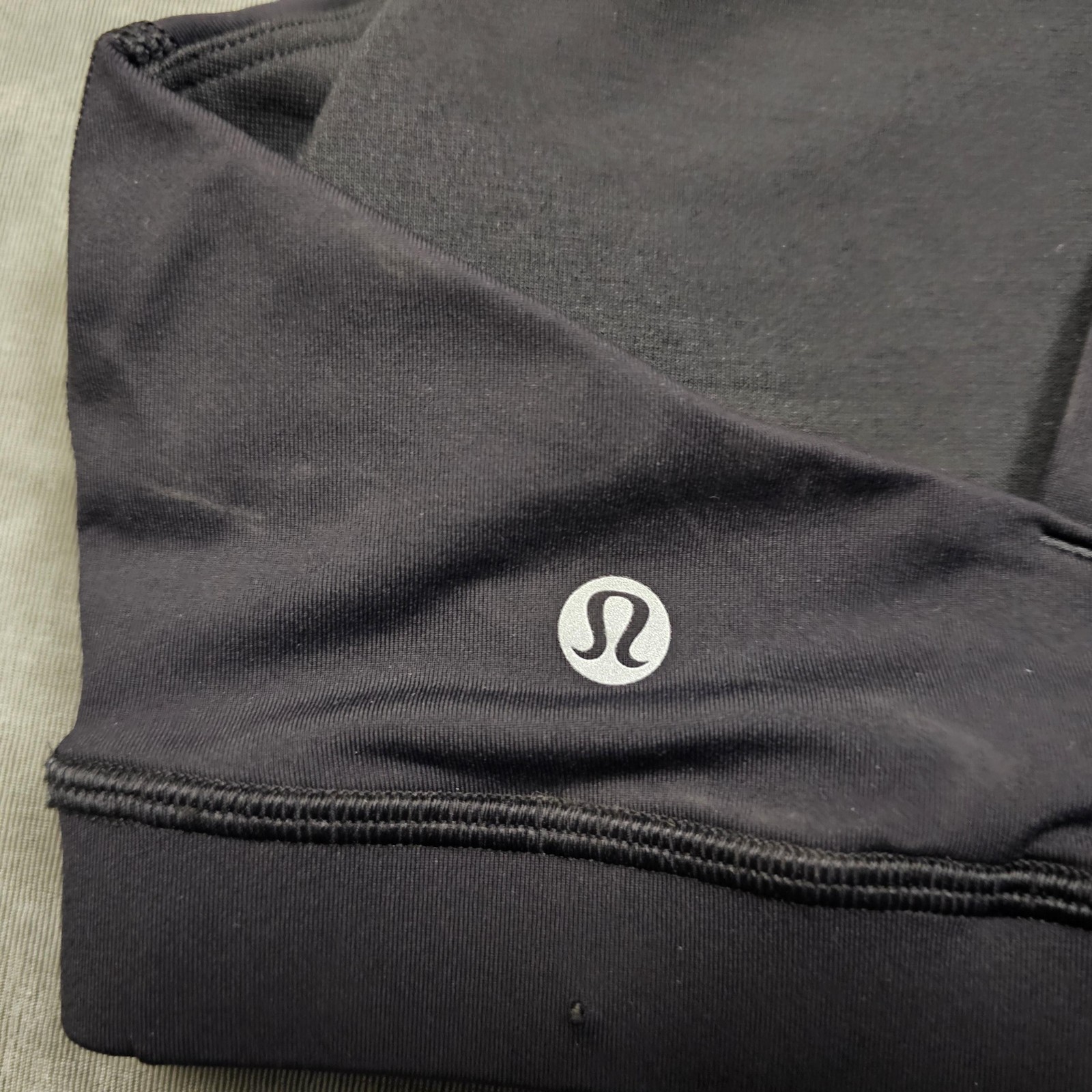 Lululemon Sports Bra Womens 10 Black Strappy Crossback Yoga Athletic Gym Top