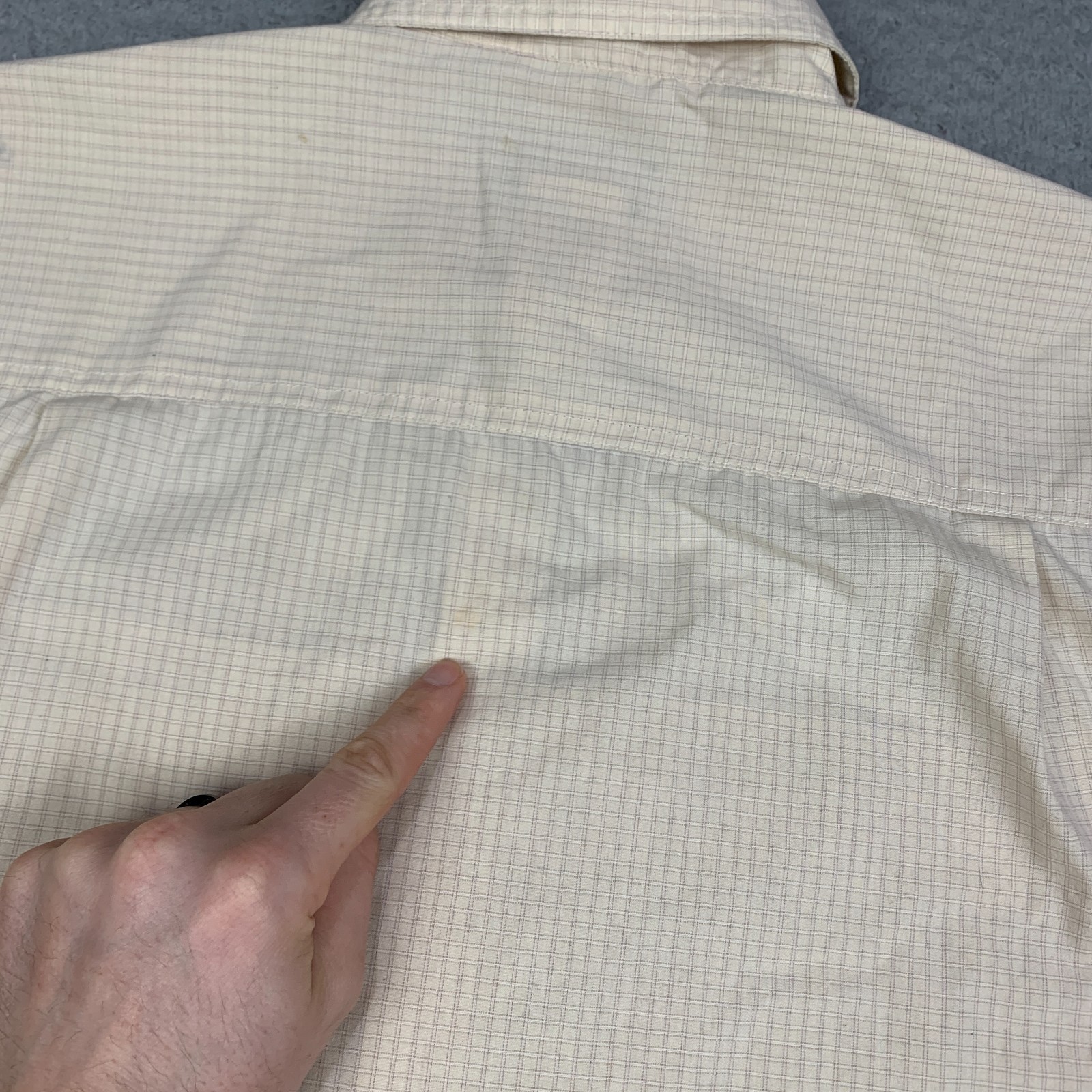 Patagonia Island Hopper Shirt Mens Small Yellow Beige Vented Fishing