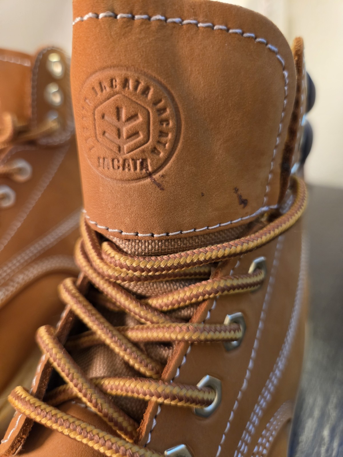 Jacata Men’s Work Boots Oil Resistant Waterproof Leather 8601 Sz 9W NEW! $68