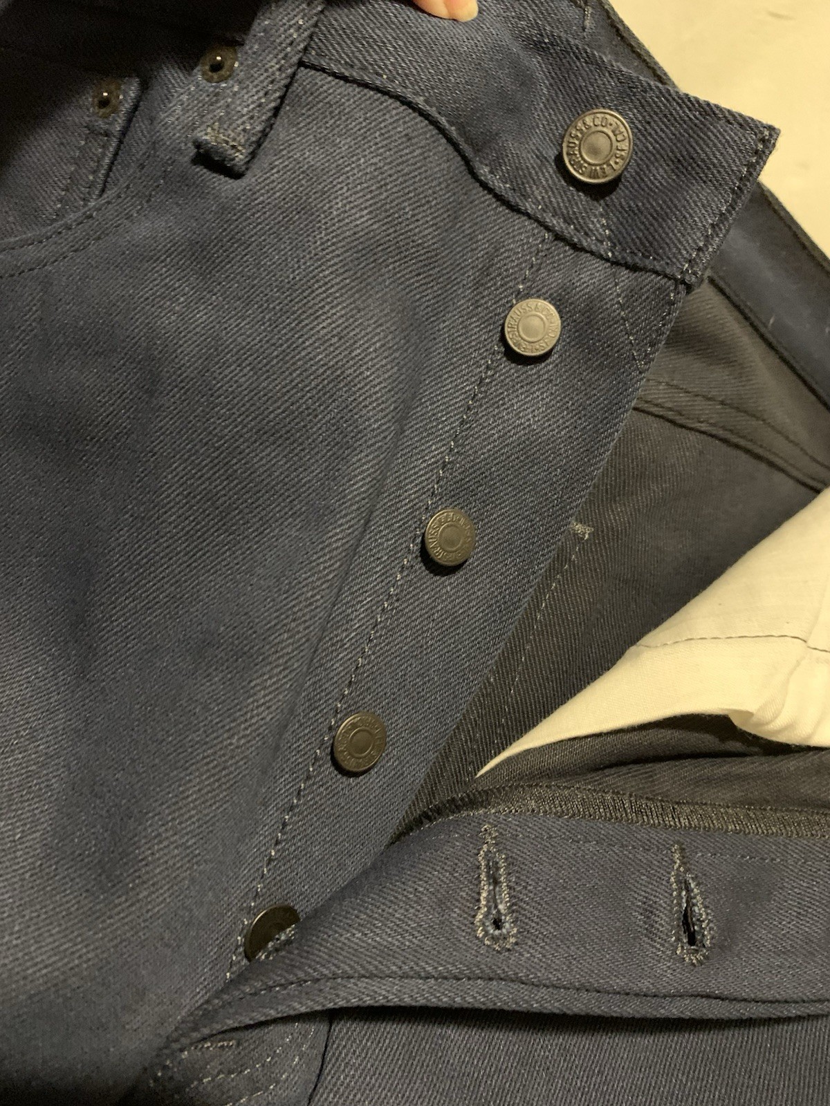 ❤️Levi’s 501XX Midnight Men’s Button Fly Straight Leg Denim Jeans Size 34X34 NWT