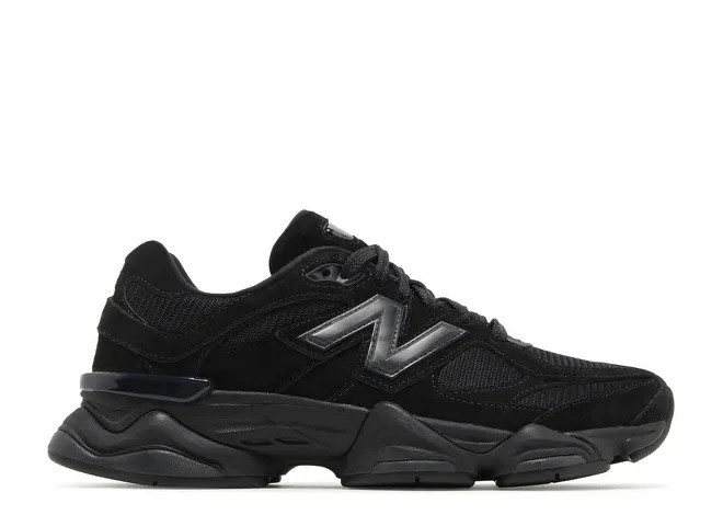 New Balance 9060 Triple Black Suede Men’s Sneakers