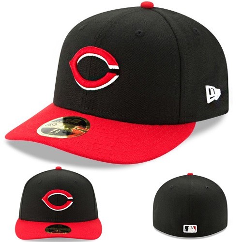 New Era Cincinnati Reds 5950 Fitted Hat MLB Authentic LC Low Profile 2 Tone Cap