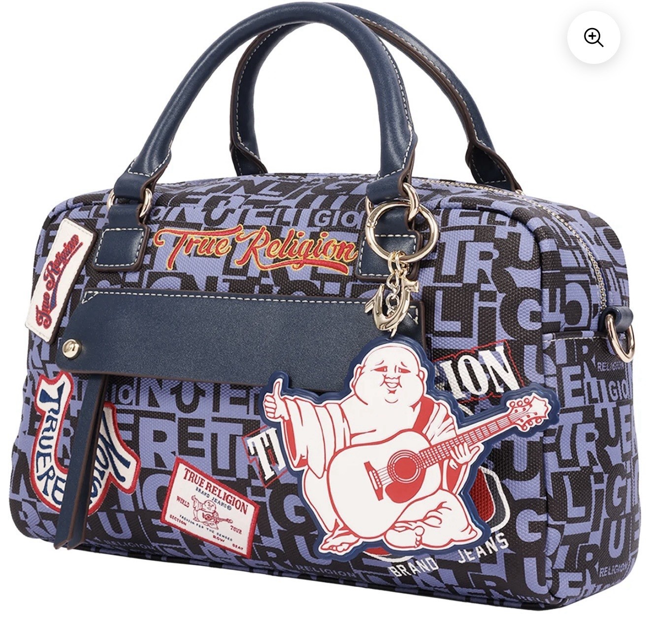 Women’s True Religion Multi Patch Logo Satchel And Crossbody Handbag NWT