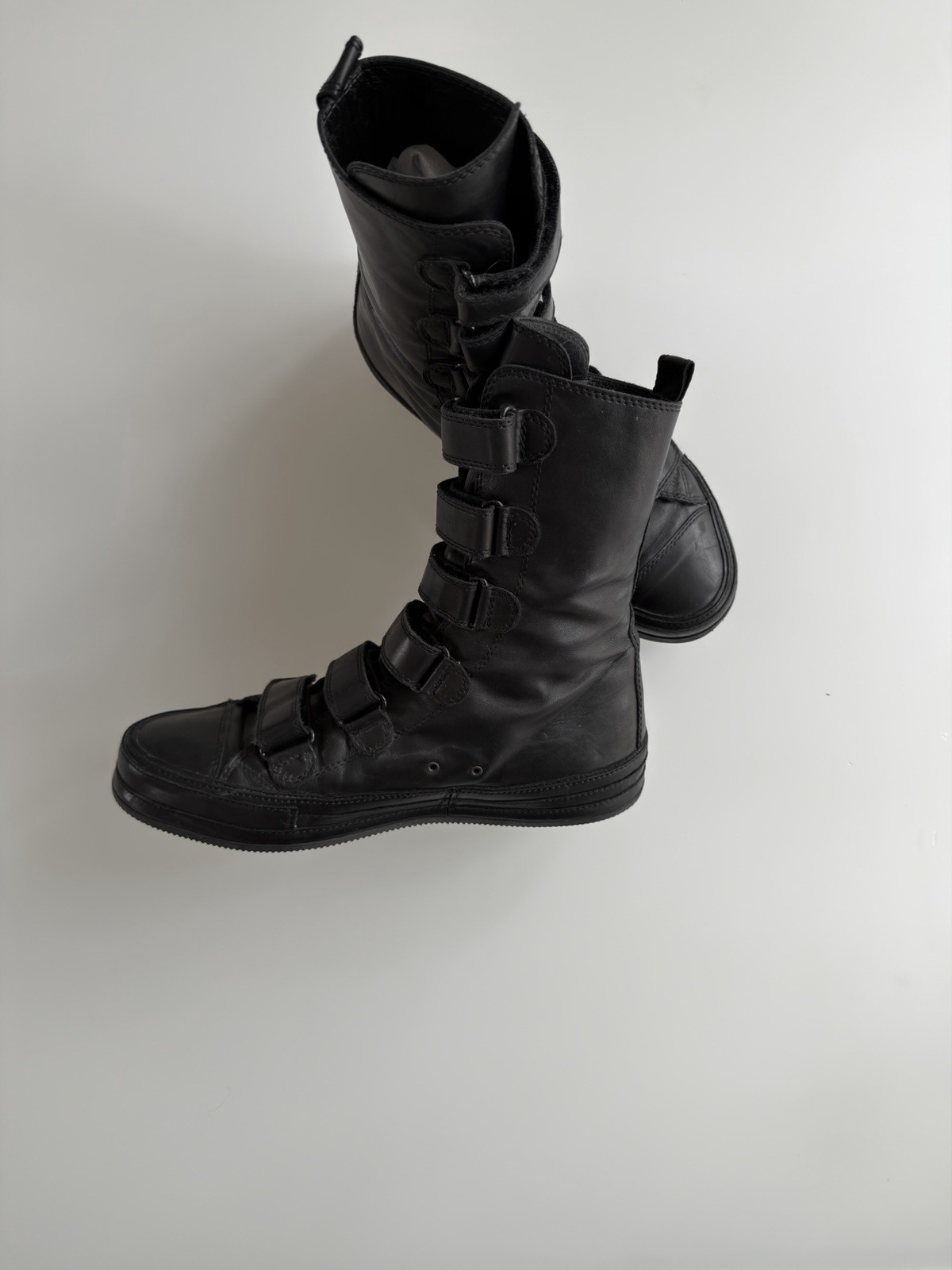 Ann Demeulemeester Multi Strap Sneakers (Size 40) S/S 2011 High Top Calf Leather