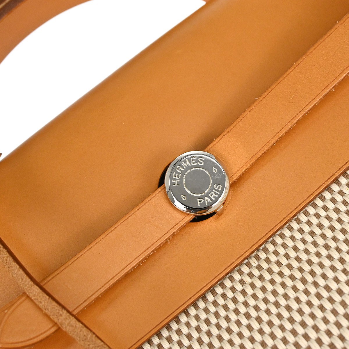 Hermes Natural Toile GM Herbag MM 2way Handbag C□G 187875