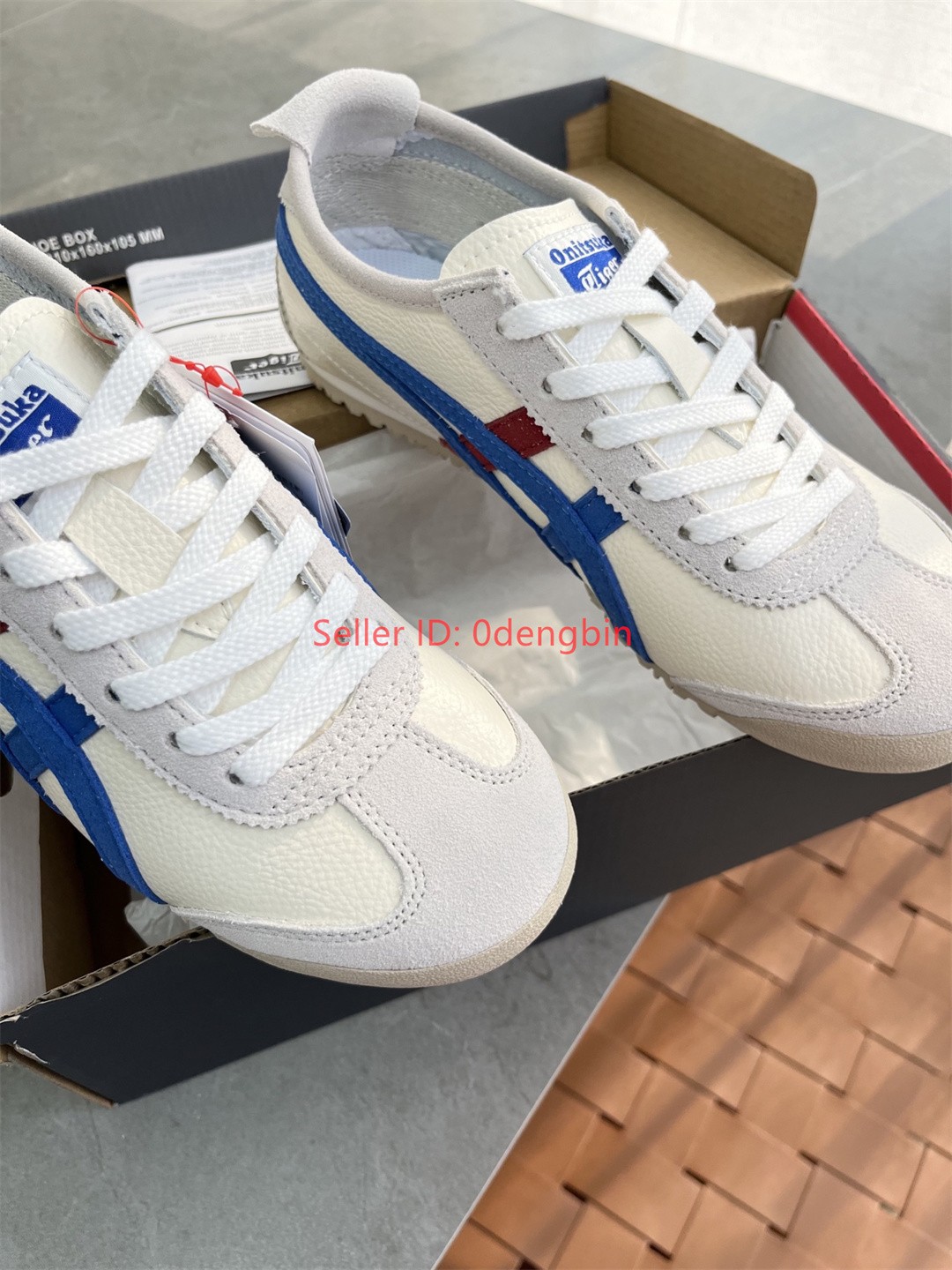 Retro Onitsuka Tiger MEXICO 66 Casual Shoes White/Blue Red Sneakers New with Box