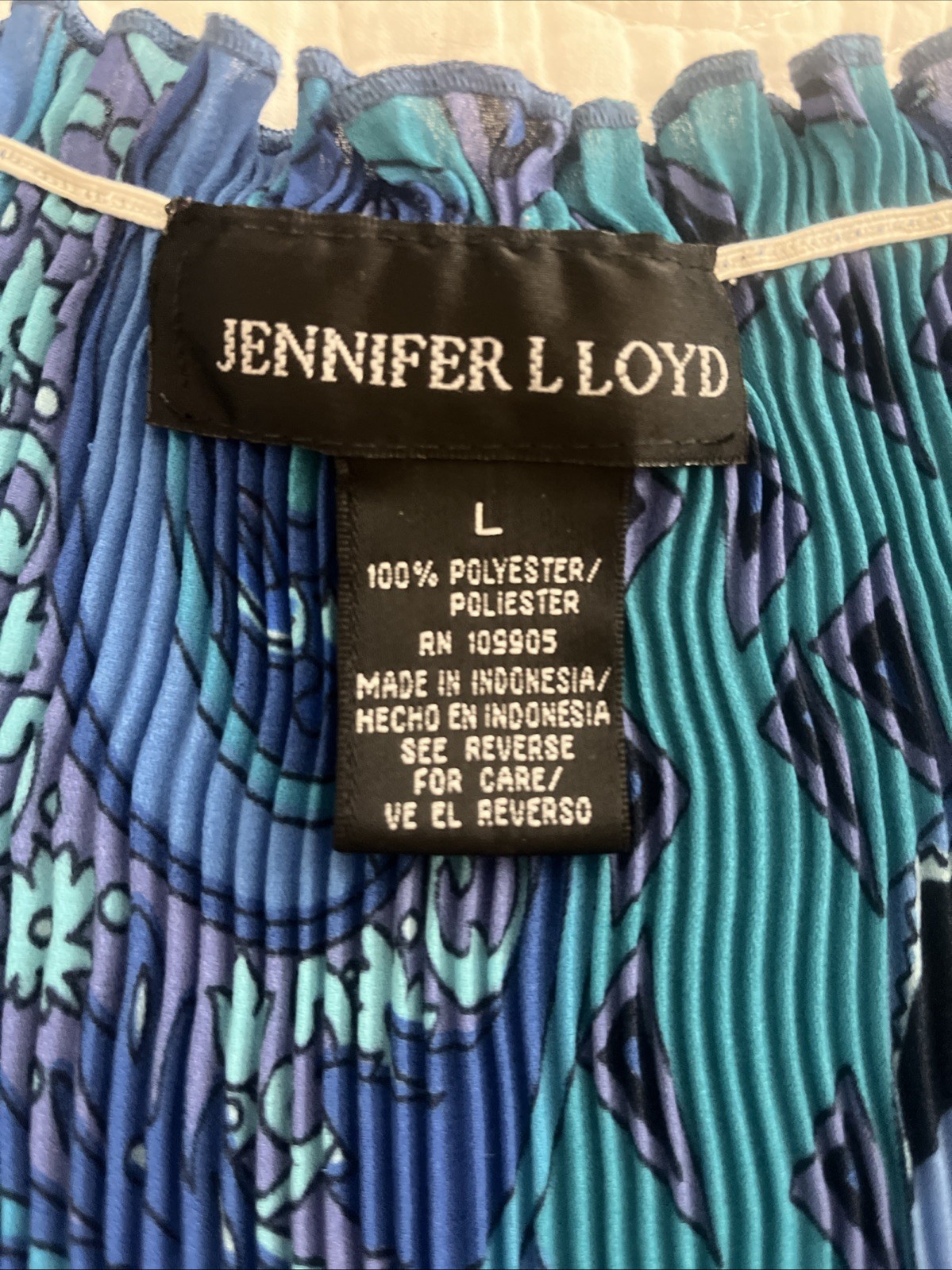 Jennifer L. Lloyd blouse Size L