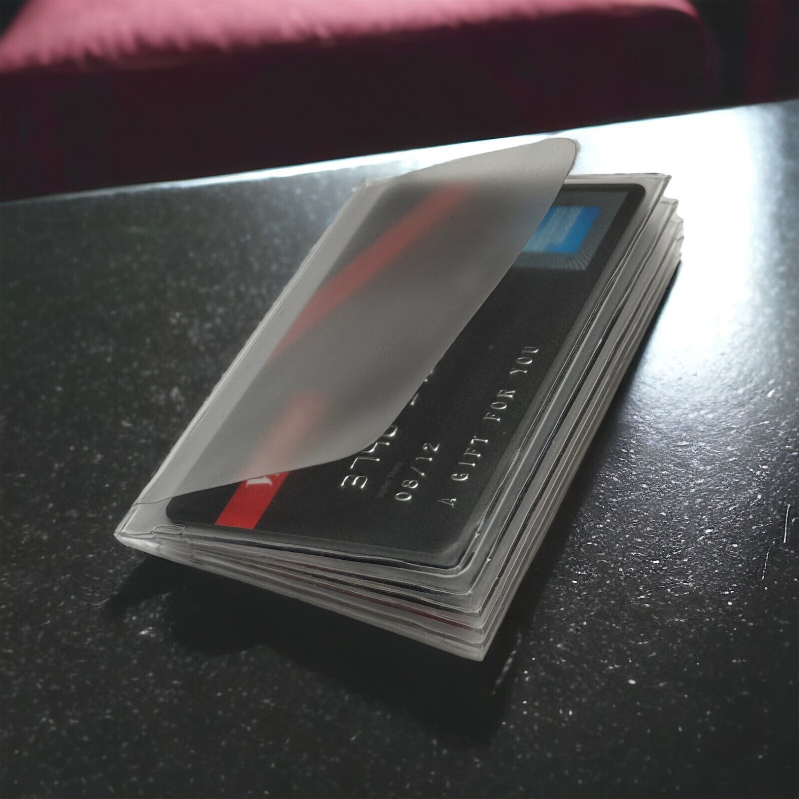 WALLET INSERT SET OF 2 PREMIUM QUALITY 6 PAGES CARD PICTURE HOLDER FREE SHIPPING