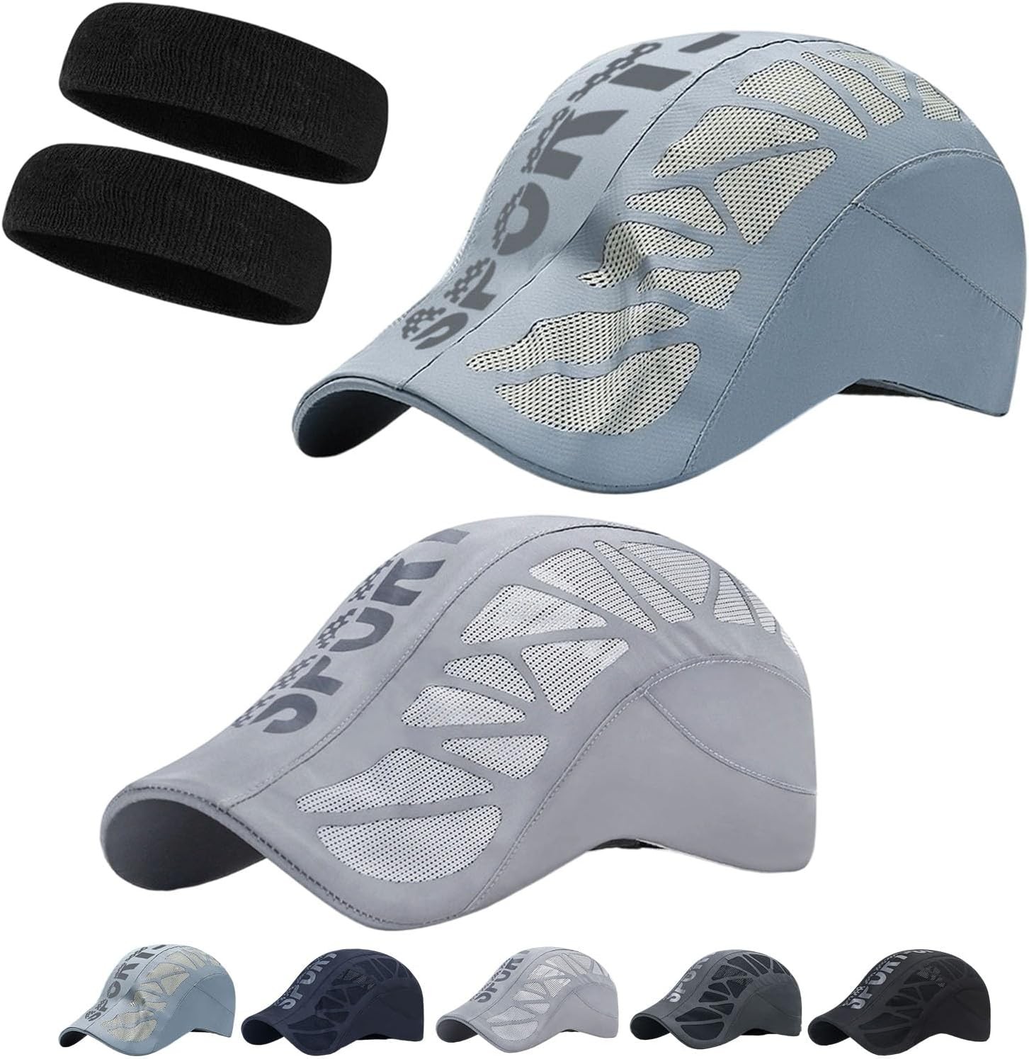 Men’s Outdoor Sport CapTennis Cycling Baseball Cap Breathable Quick Dry Mesh Hat