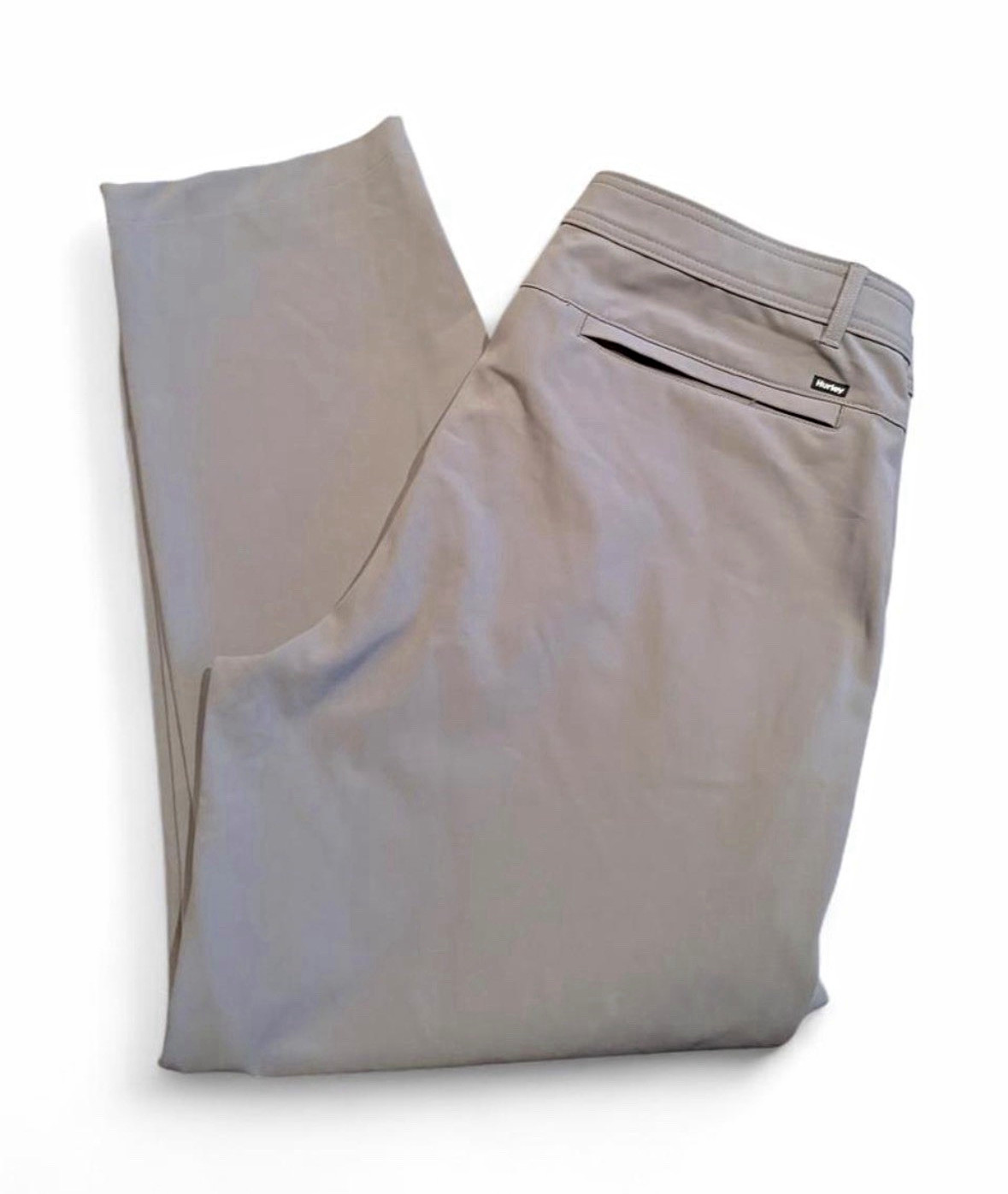 Hurley Men’s Gray Performance Golf Pants Stretch 36×30 Casual Travel Work Tech