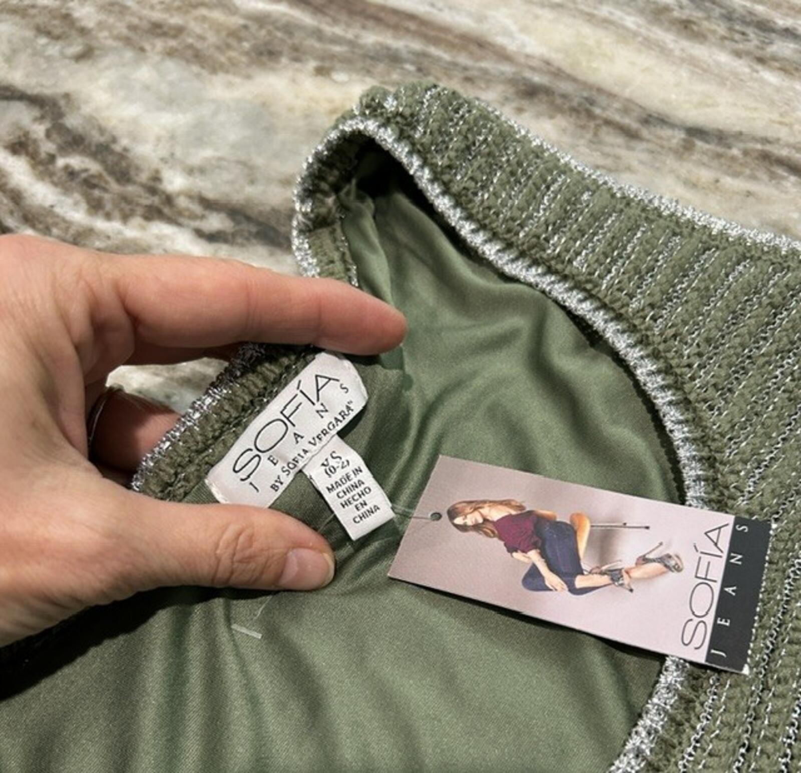 ✨ Sofia Sage & Silver Tank — NWT Summer & Holiday‑Ready Neutral
