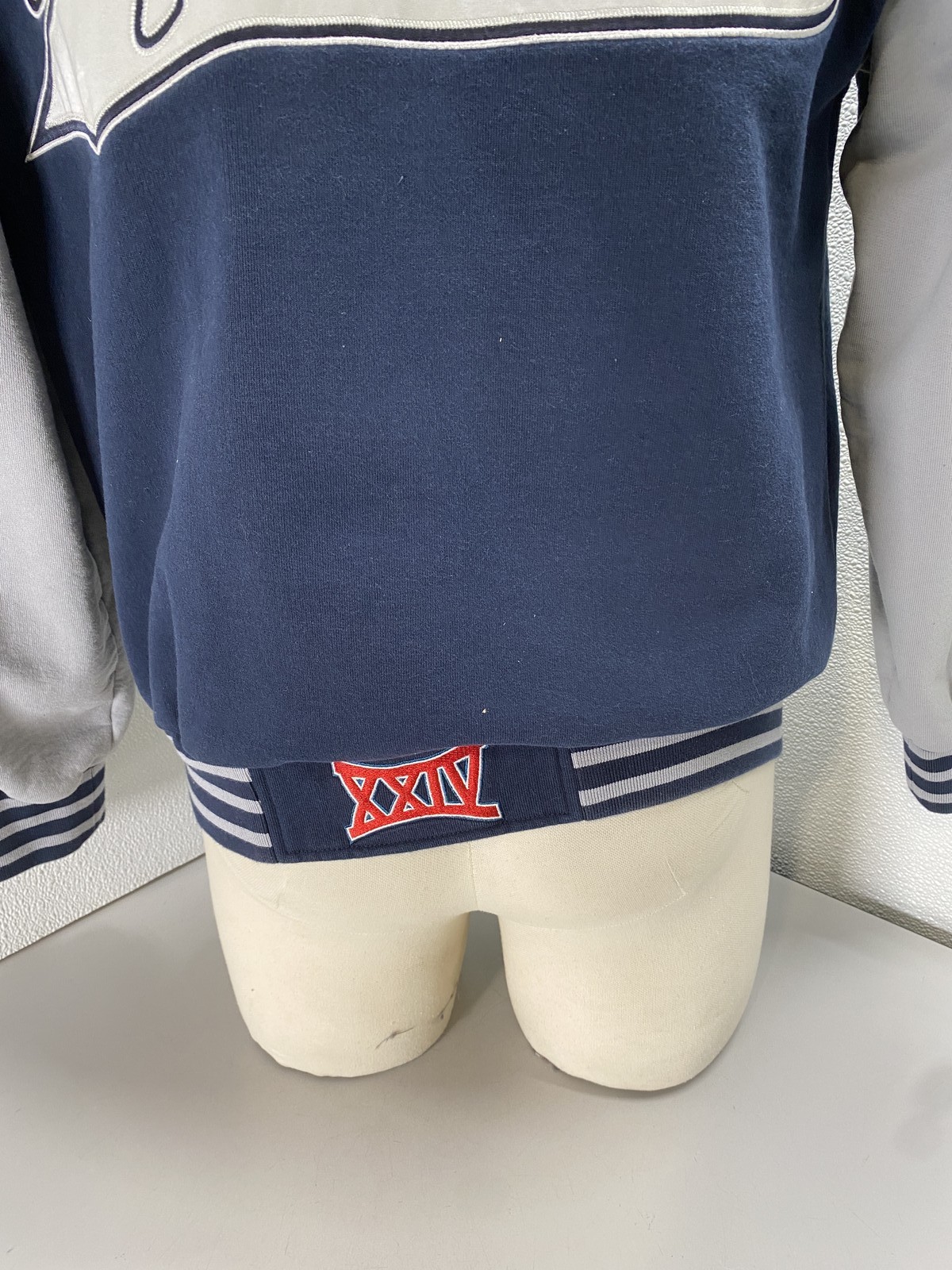 Supreme Mens Playoffs Zip Up Hooded Sweatshirt Size M Navy Blue