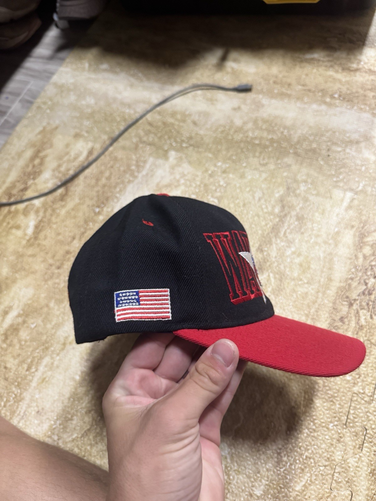 Vintage Korean War Warrior Hat Snapback-up Big Mommy Second To None Veteran