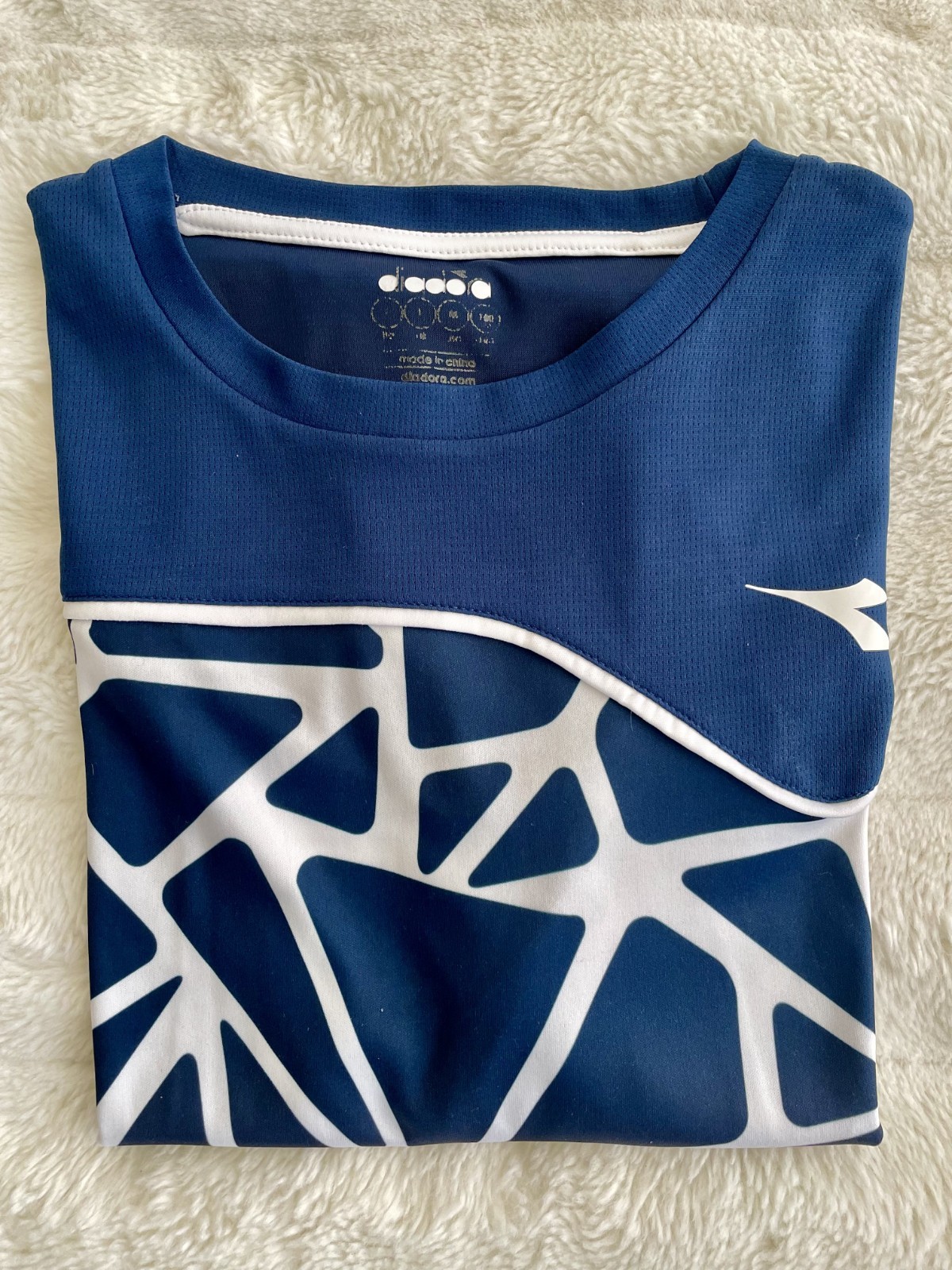 Diadora Men’s Short Sleeve Performance Tennis Shirt MEDIUM