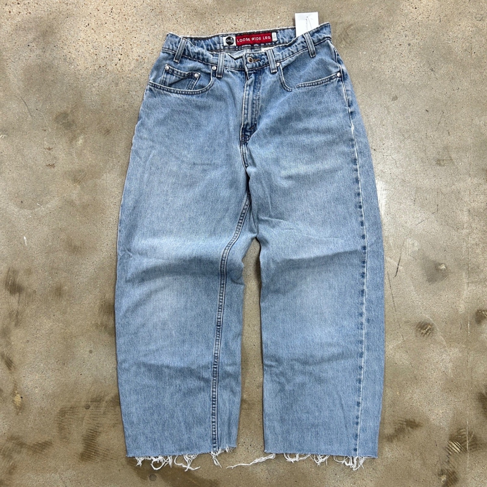 90s Levi’s SilverTab Baggy Skater Loose Wide Leg Jeans W32 L34 Light Wash Blue
