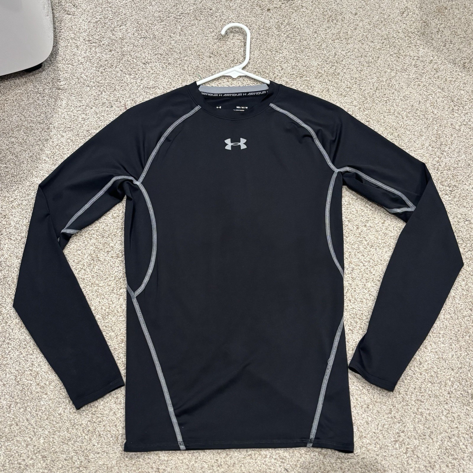 Under Armour HeatGear 2-Pack Men’s Compression Long Sleeve Crew Tee M Red/Black