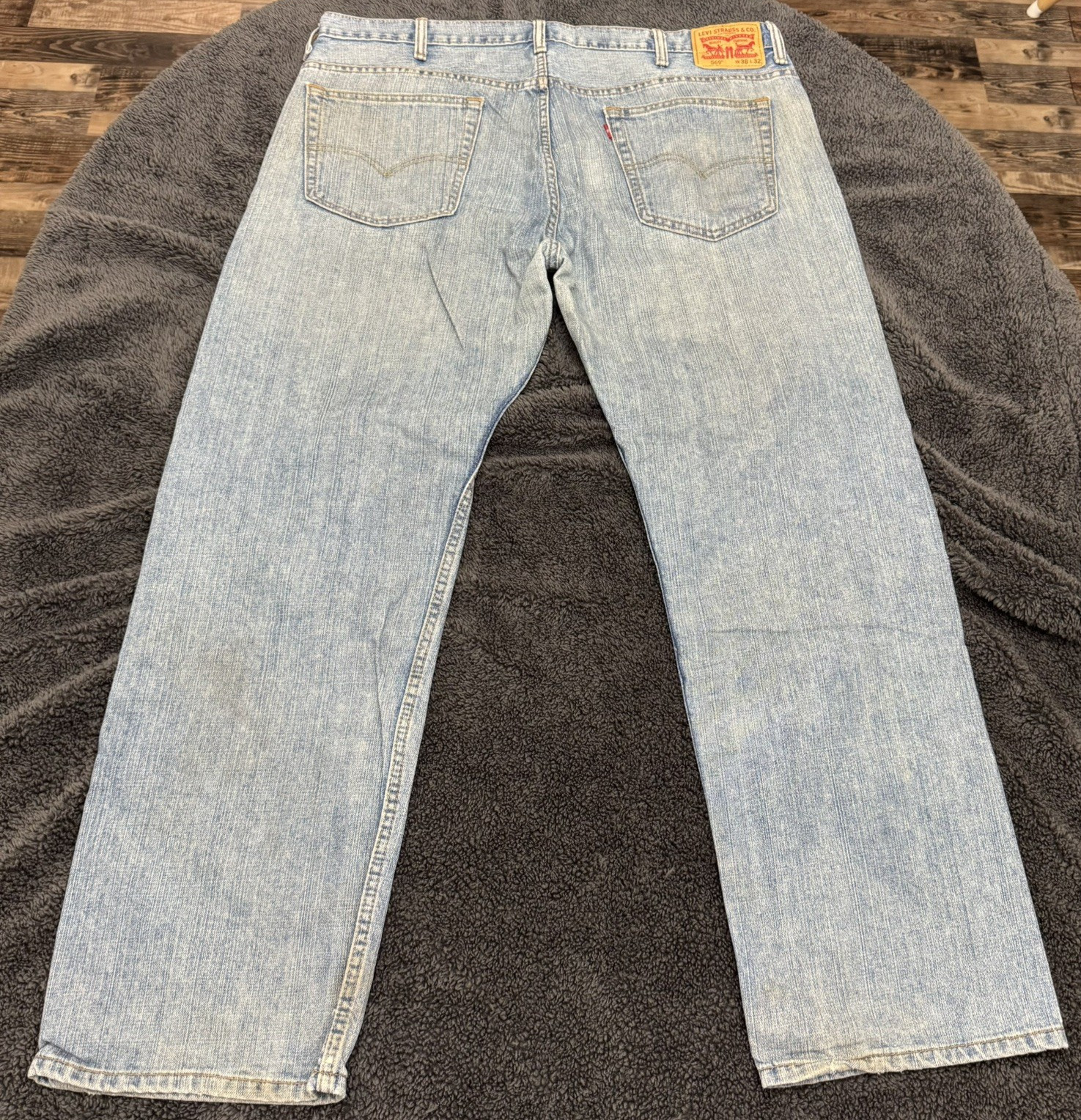 Lot of 3 Levi’s 569 Jeans Men’s 38×32 Loose Straight Denim Faded Distressed