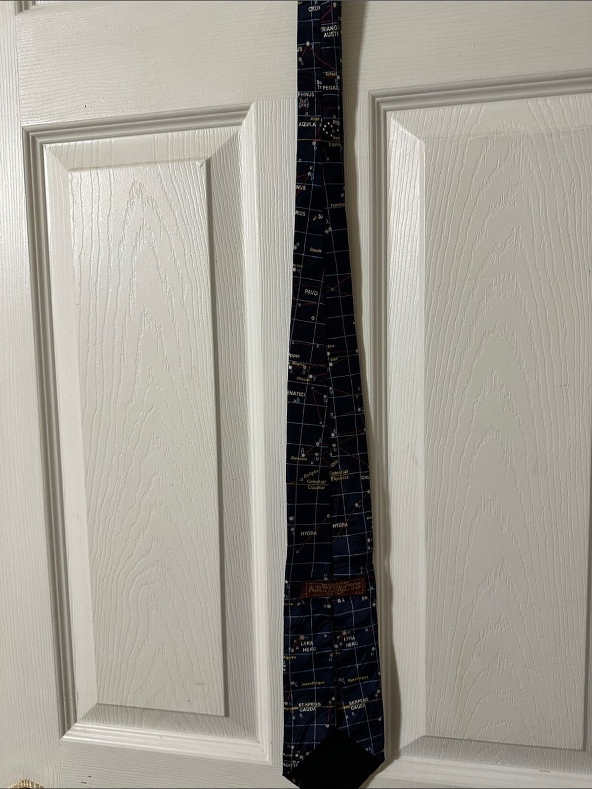Navy Constellation Print Men’s Tie