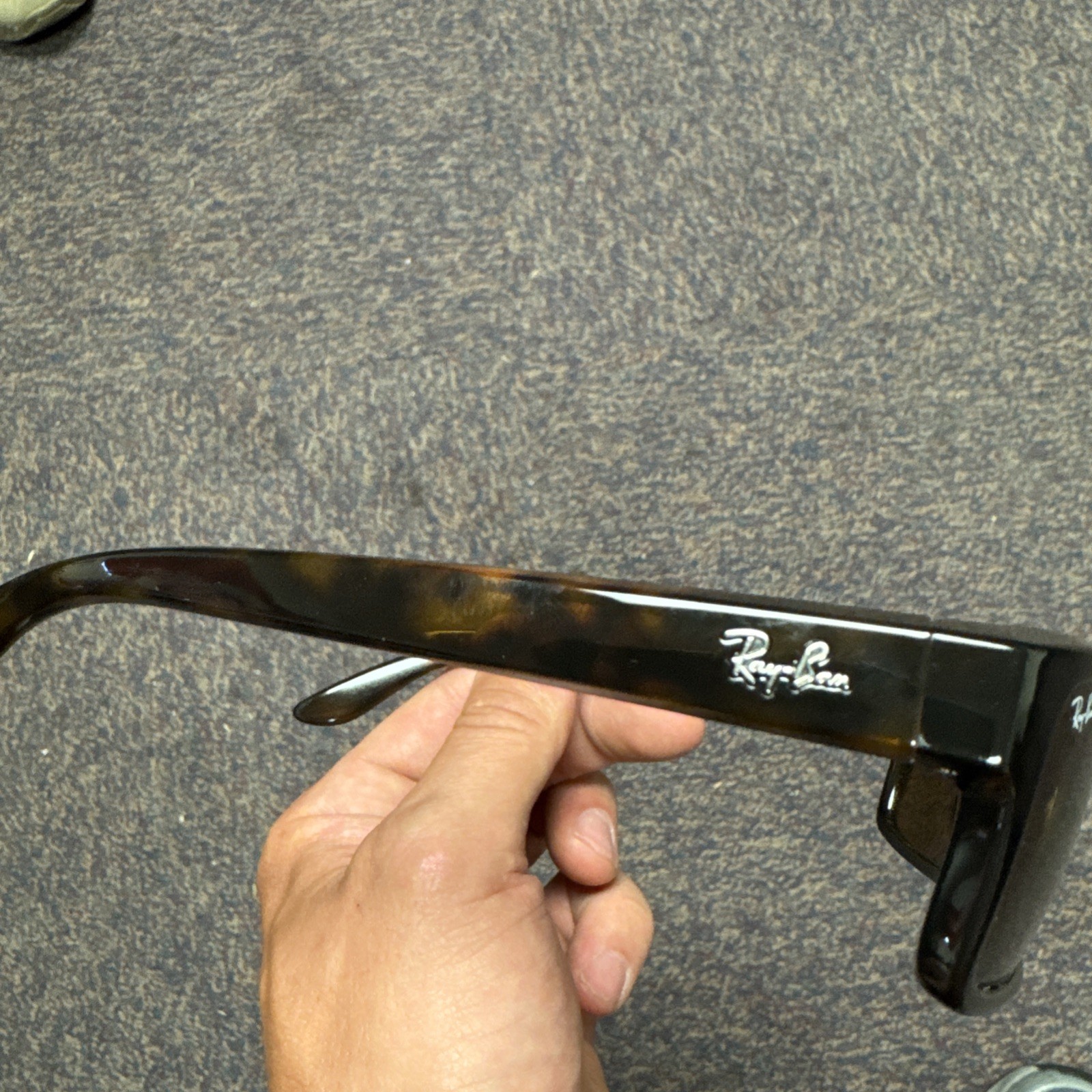 RARE New RAY-BAN Square Tortoise Havana Brown Active Sunglasses RB 4151 710