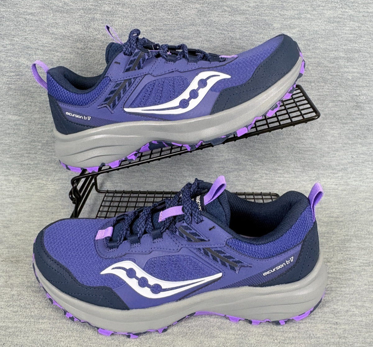 Saucony Excursion TR17 Trail Running Sneakers Womens 9.5 M Marine Blue Purple