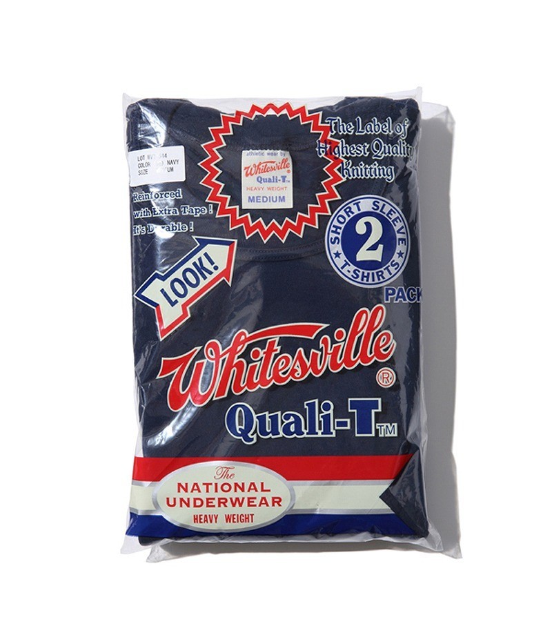 WHITESVILLE T-SHIRT WV73544 2-PACK Navy blue Toyo Enterprise NEW