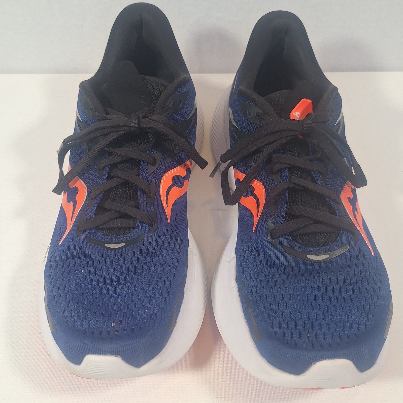 Saucony Ride 15 Men’s Size 10.5 Navy Silver Running Sneakers Athletic Shoes EUC