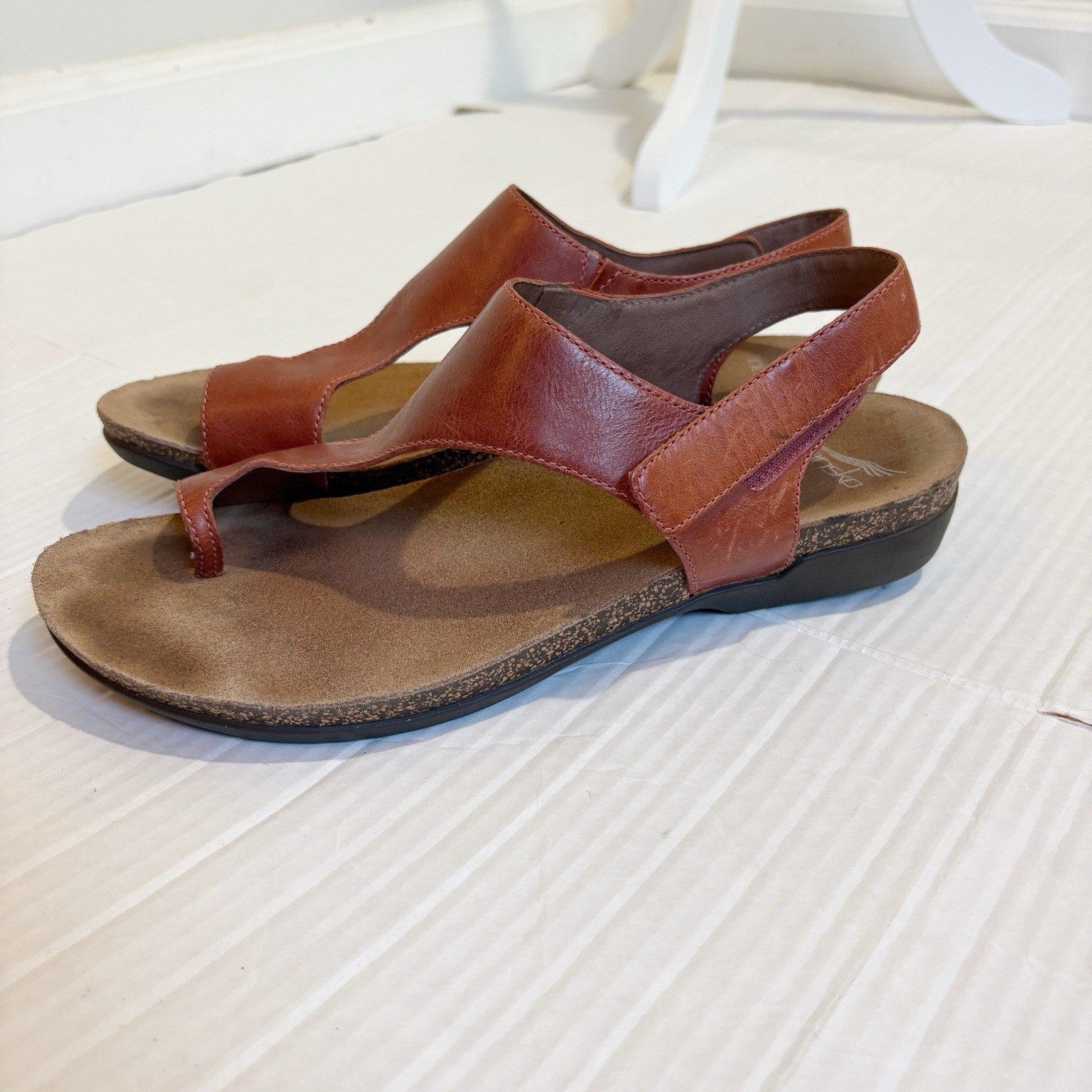 Dankso Women’s Reece Sandal Orange Waxy Burnished Leather Size 10.5 or 11 EU 41