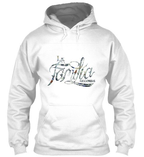 La Familia Records New Money Logo Hooded Sweater (White) S,M,L,XL,XXL & XXXL