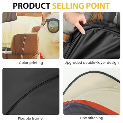 Car Windshield Sun Shade – Foldable Car Sun Shade Windshield for Front Cat
