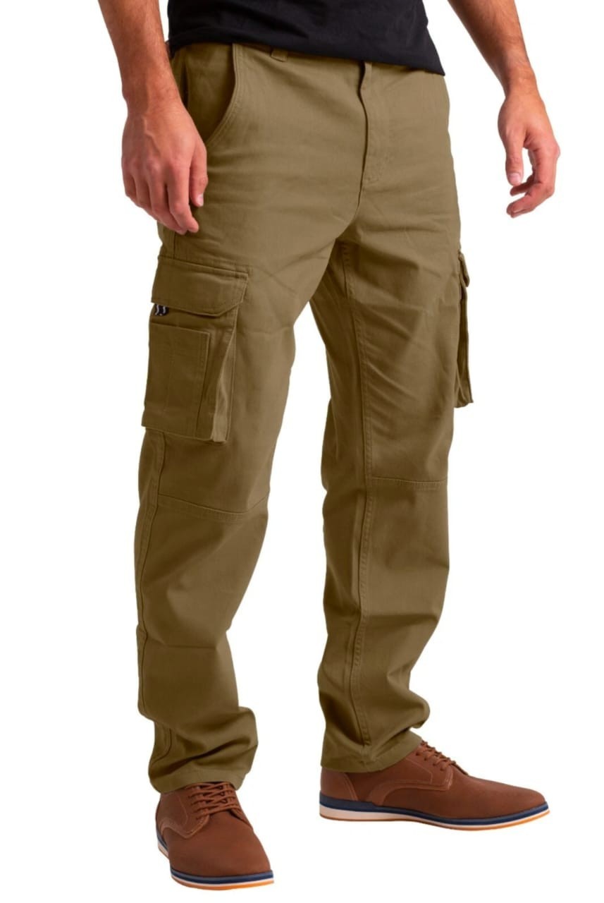 Men’s Flex Cargo Trousers Heavy Duty Stretch Casual Work Pants