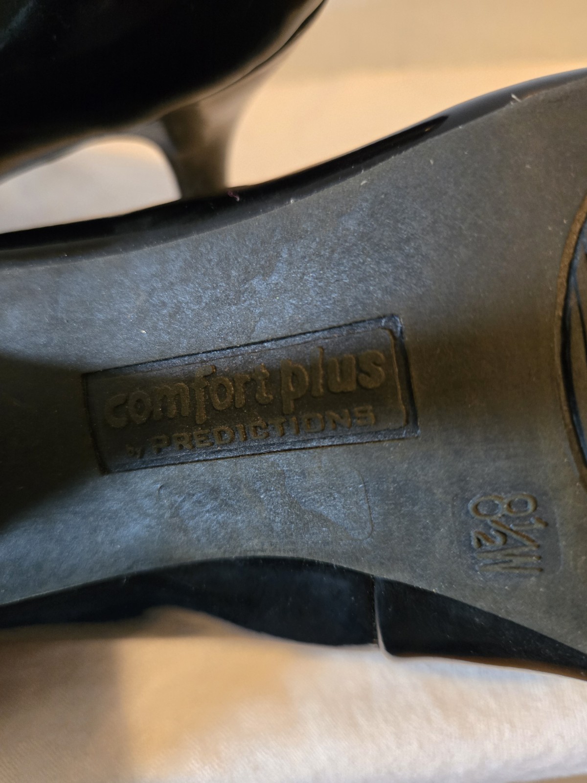 Womans Comfort Plus By Predictions Slip On Stiletto Pumps Size 8.5 Black