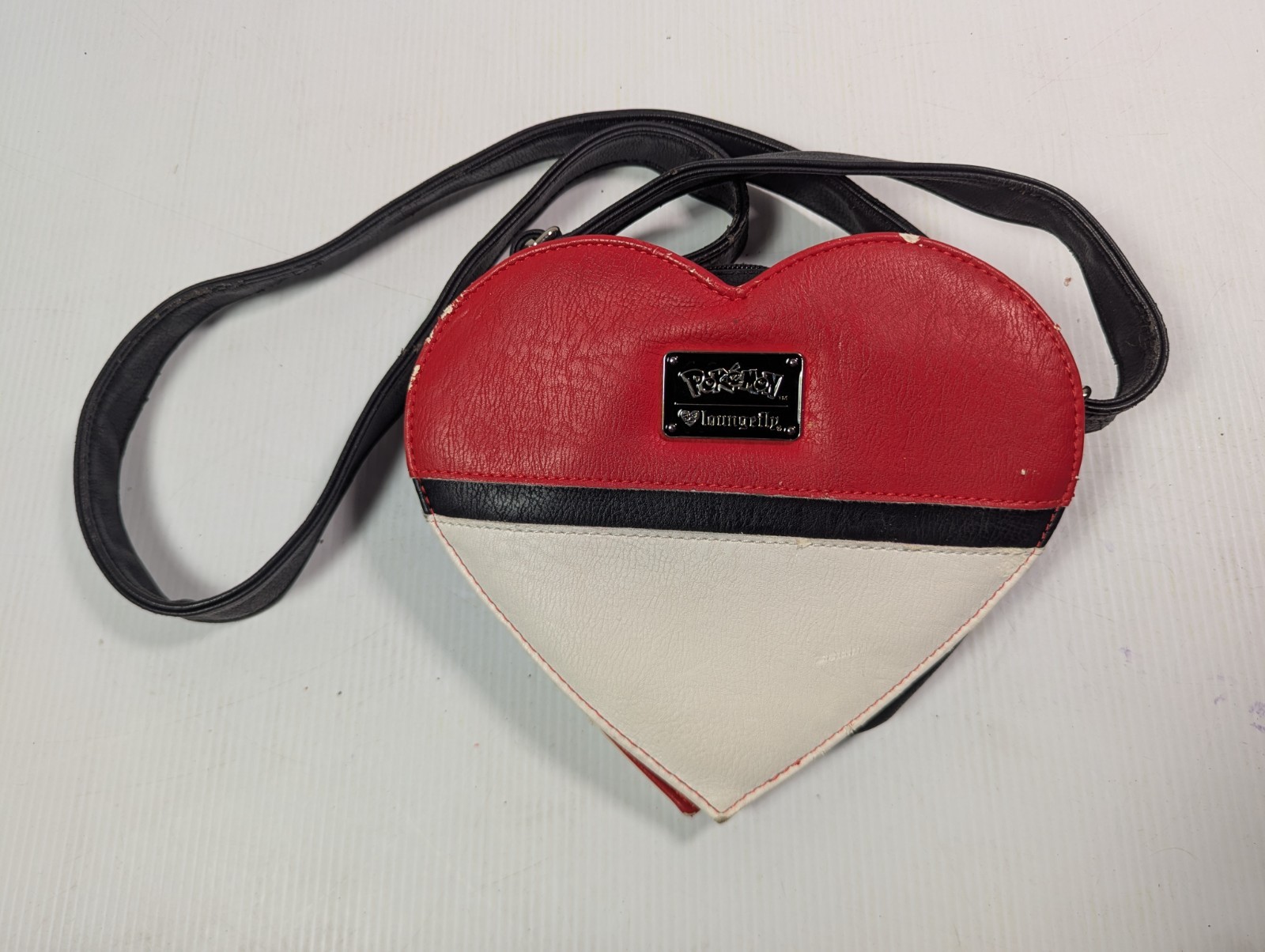 Pokemon Loungefly Heart Shaped Poke Ball Purse