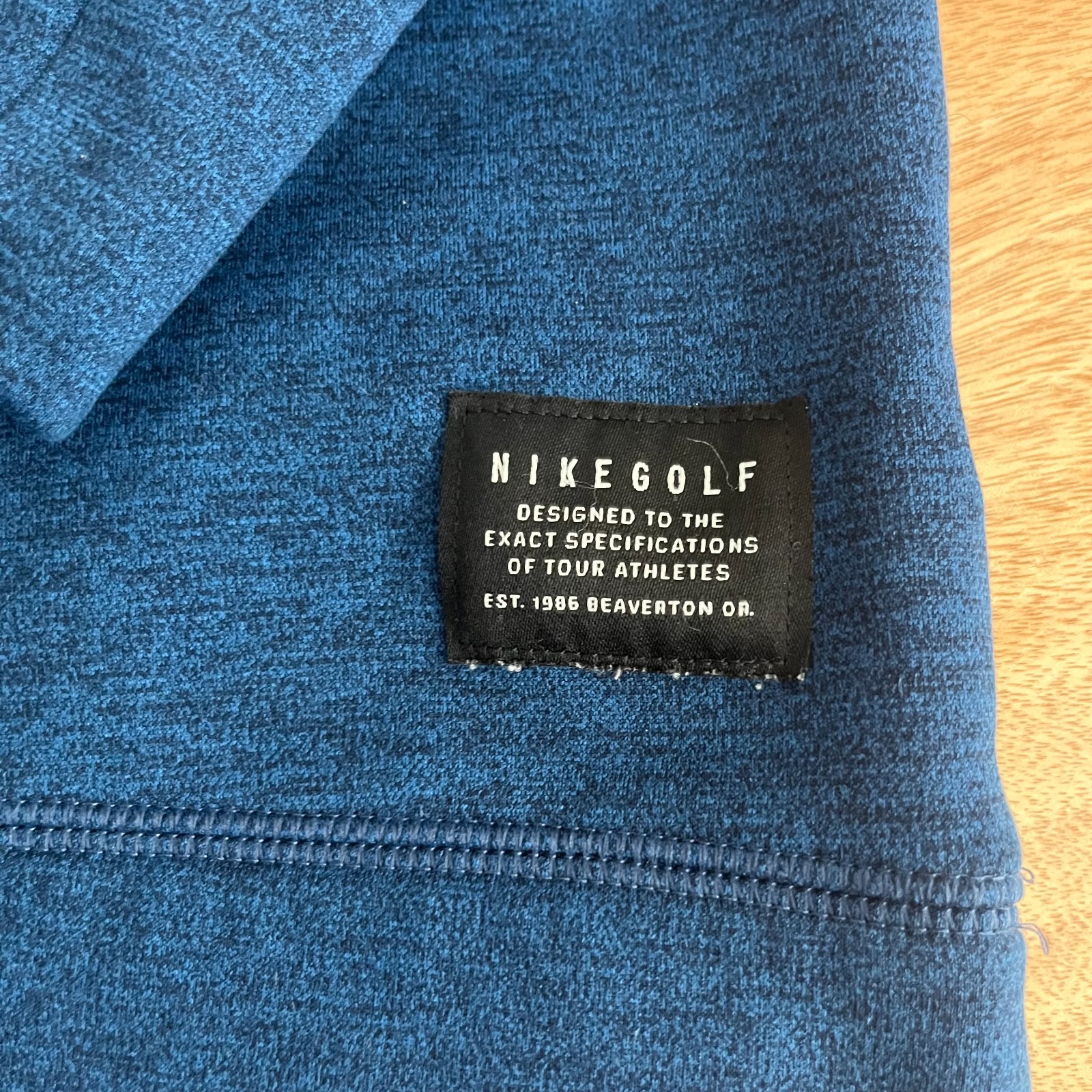 Nike Golf Therma Repel Mens Medium Blue Half Zip Pullover Long Sleeve Active